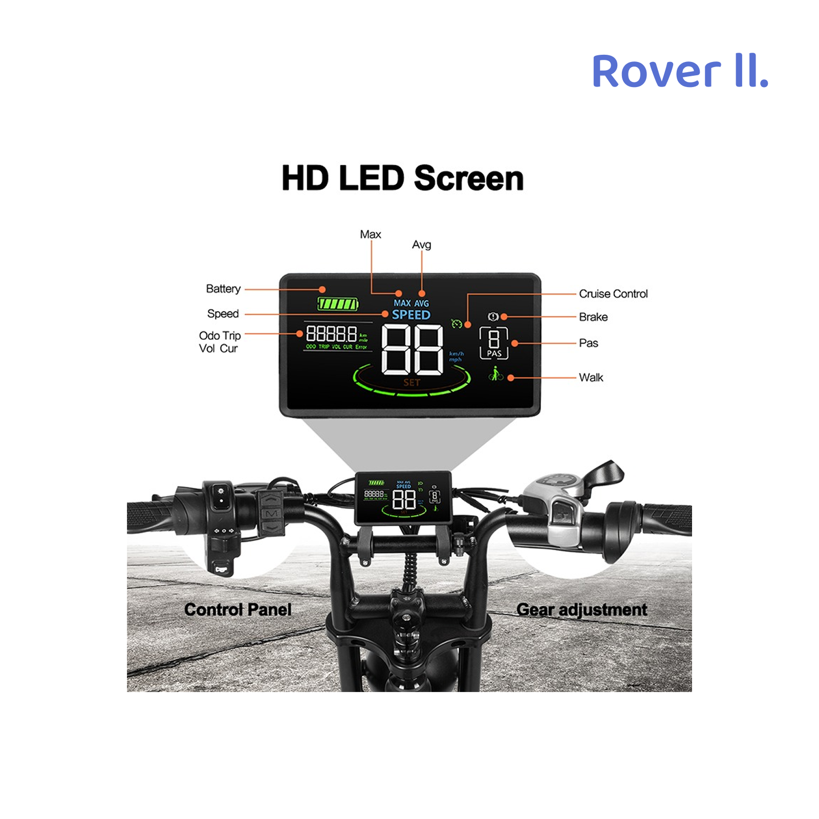 Rover lll Dual Battery E-Bike 1000w, 56km/h - Image 7